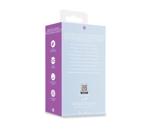 Loveline Kegel Exercise Kit Purple - 5 Interchangeable Weights & Vibration