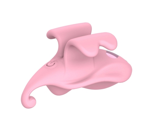 Loveline  Dual Finger Vibrator Pink - Compact Silicone Model