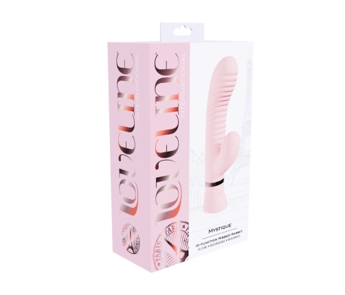 Loveline Mystique Paris Collection Ribbed Dual-Action Massager Pink