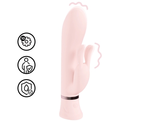 Loveline Tendre Dual-Motor Pink Rechargeable Rabbit System, Waterproof