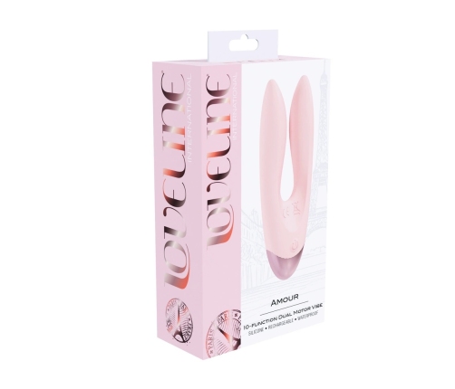 Loveline Amour Dual Motor System Pink Rechargeable Silicone Model