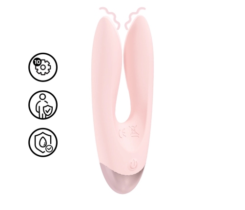 Loveline Amour Dual Motor System Pink Rechargeable Silicone Model