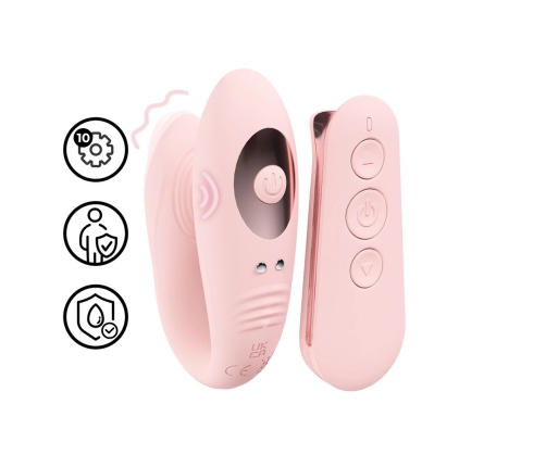 Loveline Charme Dual Motor Remote System Pink Silicone 10-Mode