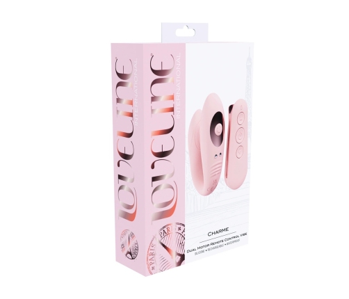 Loveline Charme Dual Motor Remote System Pink Silicone 10-Mode