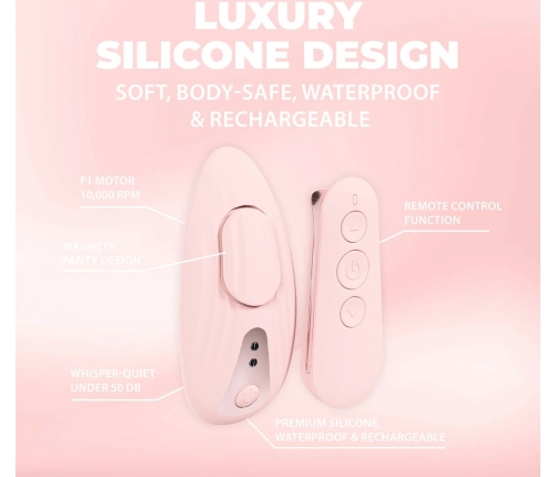 Loveline Celeste Paris Remote-Controlled Panty Device Pink 10 Modes