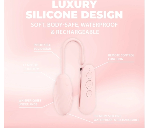 Loveline Felicite Paris Collection Wireless 10-Mode Pink Egg, Silicone
