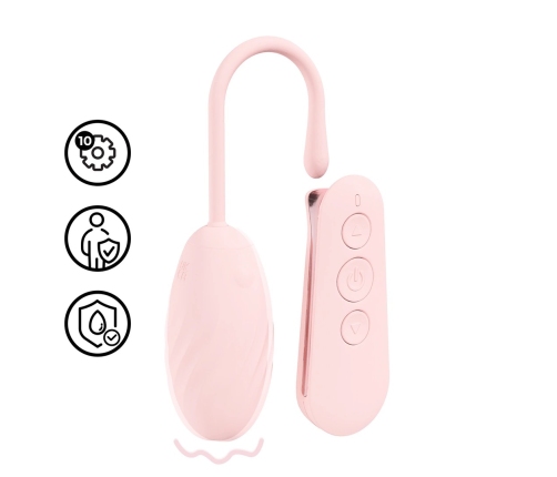 Loveline Felicite Paris Collection Wireless 10-Mode Pink Egg, Silicone