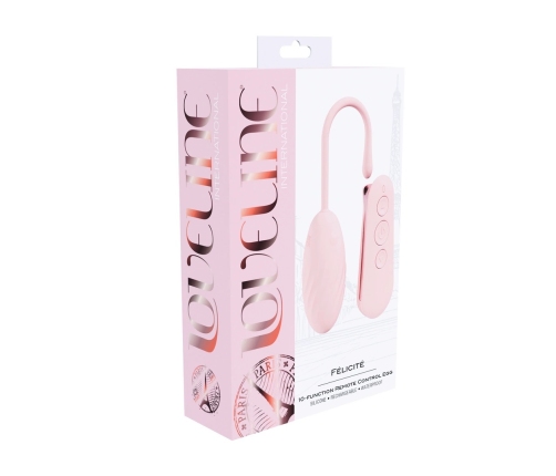 Loveline Felicite Paris Collection Wireless 10-Mode Pink Egg, Silicone