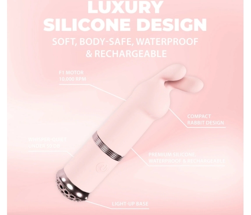 Reve Mini Rabbit Model Pink - Compact Silicone Intimate Device 10 Modes