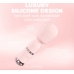 Loveline Velour Mini Wand Rosa - Rechargeable Silicone Massager 10 Modes
