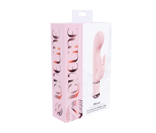 Loveline Belle Paris Intimate Device Pink Silicone, Light-Up Base