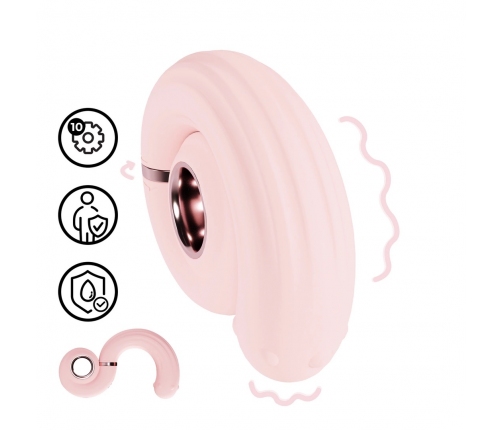 Loveline International Perles Rotating Swirl Device Pink Silicone 10 Modes