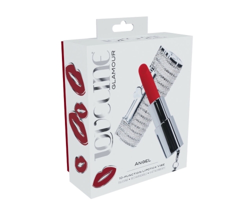 Loveline Angel Lipstick Multi-Attachment Vibrating Device Clear
