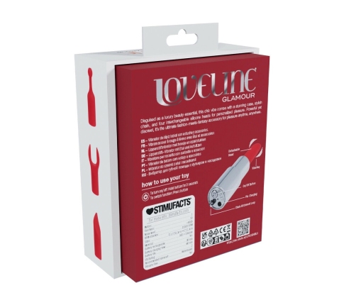 Loveline Tiffany Blue Compact Vibrator Set with 4 Attachments