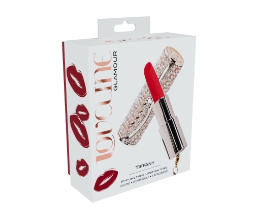 Loveline Tiffany Lipstick Intimate Device 4 Attachments Pink