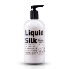 Liquid Silk Premium Water-Based Lubricant 500ml - Long-Lasting Formula Liquid Silk Premium Water-Based Lubricant 500ml - Long-Lasting Formula