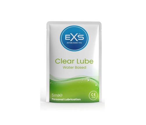 EXS Clear Lube Sachets - 100 Pieces