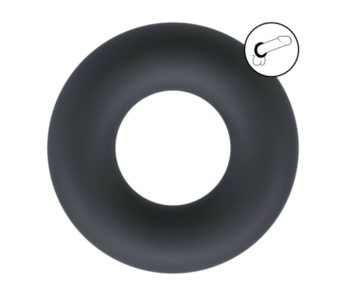 LEVELZ Solid Silicone Ring XS Black - Flexible Anatomic Support Band
