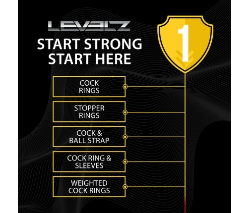LEVELZ Liquid Silicone Performance Ring S Black - Flexible Comfort Fit