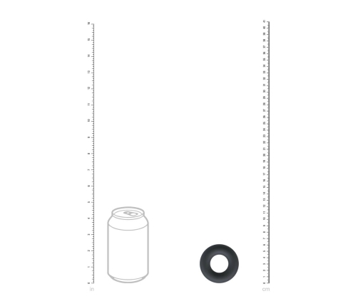 LEVELZ Liquid Silicone Performance Ring M Black - Flexible Comfort Fit