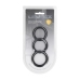 LEVELZ Silicone Ring Set L/XL/XXL Black - 3-Piece Body-Safe Collection