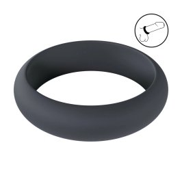 LEVELZ Wide O Silicone Ring S 30mm Black - Comfort Fit Intimate Band