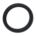 LEVELZ Wide O Silicone Intimate Ring L 42mm Black - Comfort Fit