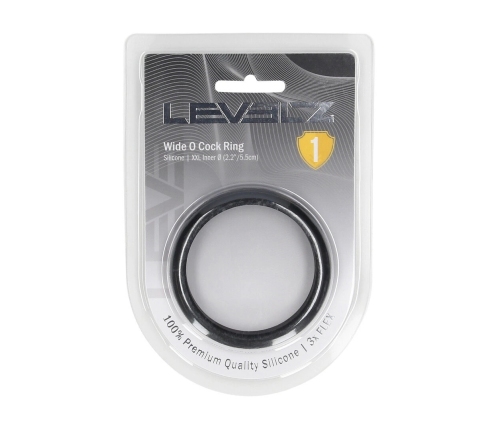 LEVELZ Wide O Silicone Ring XXL 55mm Black - Comfortable Performance Fit