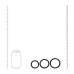 LEVELZ Wide O Silicone Ring Set L/XL/XXL Black - 3 Sizes System