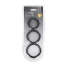 LEVELZ Wide O Silicone Ring Set L/XL/XXL Black - 3 Sizes System