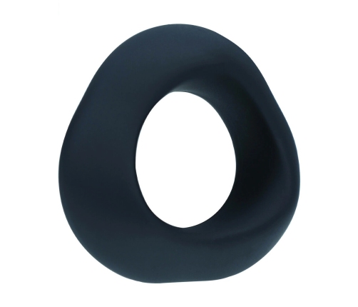 LEVELZ Ergo Black Silicone Comfort Ring - Flexible Body-Safe Design