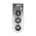 LEVELZ Liquid Silicone Ball Strap Set S/M/L Black - Flexible Anatomic Design