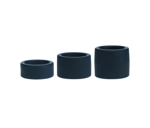 LEVELZ Liquid Silicone Ball Strap Set S/M/L Black - Flexible Anatomic Design
