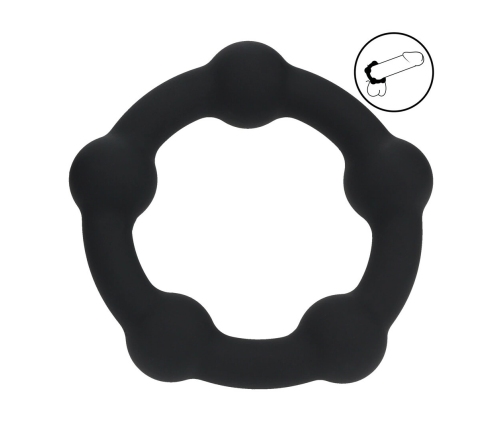 LEVELZ Silicone Performance Ring S 30mm Black - Beaded Comfort Design