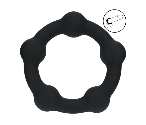 LEVELZ Silicone Performance Ring M 35mm Black - Premium Comfort Fit