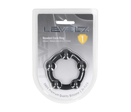 LEVELZ Silicone Performance Ring M 35mm Black - Premium Comfort Fit