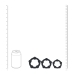 LEVELZ Silicone Ring Set S/M/L Black - 3-Pack Adjustable Intimate Rings