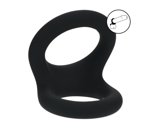 LEVELZ Double O Silicone Dual-Loop Ring M Black - Advanced Support System