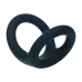 LEVELZ Double O Silicone Dual Ring L Black - Anatomical Support System