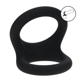 LEVELZ Double O Silicone Dual Ring L Black - Anatomical Support System