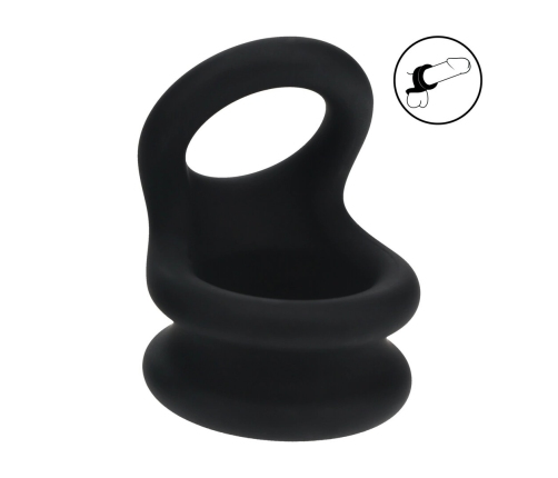 LEVELZ Wide Double O Silicone Dual Loop Enhancer S Black
