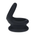 LEVELZ Wide Double O Silicone Dual-Loop Ring M Black - Enhanced Support