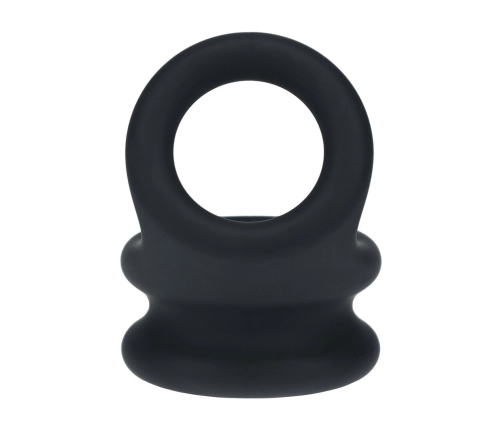 LEVELZ Wide Double O Silicone Dual-Loop Ring M Black - Enhanced Support