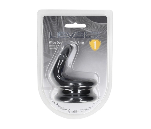 LEVELZ Wide Double O Silicone Support Ring L Black - Dual System
