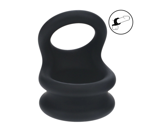 LEVELZ Wide Double O Silicone Support Ring L Black - Dual System