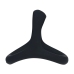 Levelz Tri-O Black Silicone Triple Support Ring Ergonomic Design