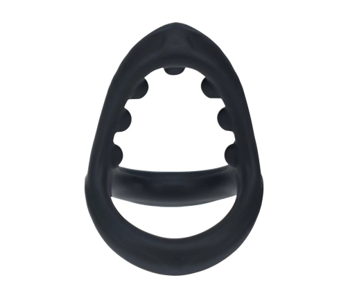 Levelz Tri-O Black Silicone Triple Support Ring Ergonomic Design