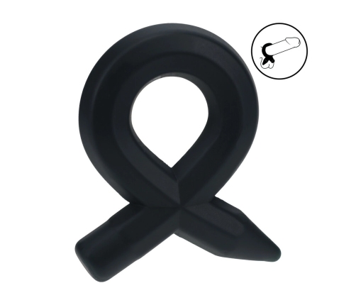 LEVELZ Premium Liquid Silicone Support Ring Black - Flexible Size S