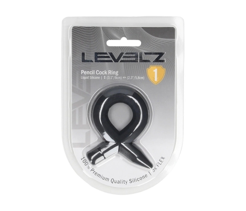 LEVELZ Premium Liquid Silicone Support Ring Black - Flexible Size S
