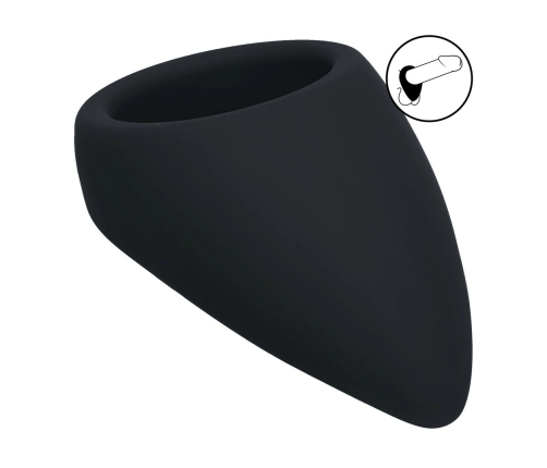 LEVELZ Teardrop Silicone Ring Black - Ergonomic Intimate Support System